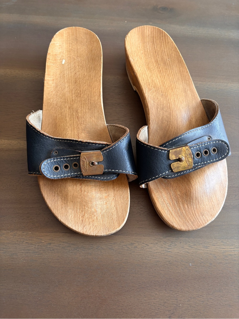 Original (1980s) Dr Scholls platform sandals sz 8